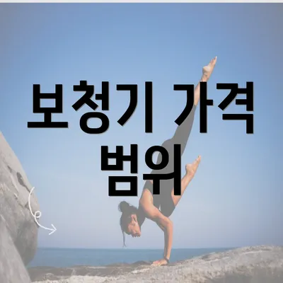 보청기 가격 범위