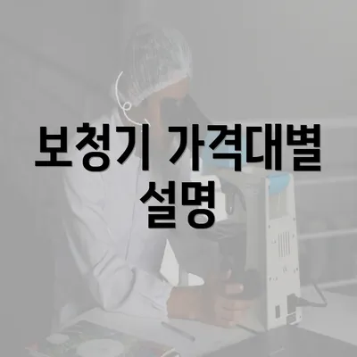 보청기 가격대별 설명