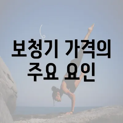 보청기 가격의 주요 요인