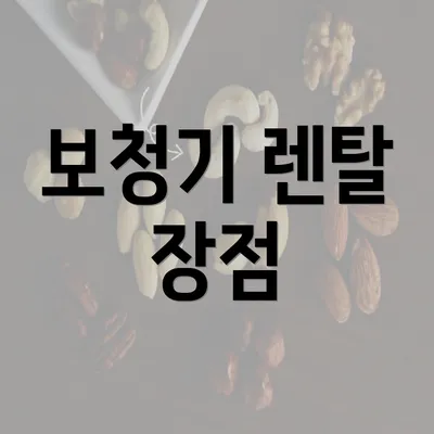 보청기 렌탈 장점