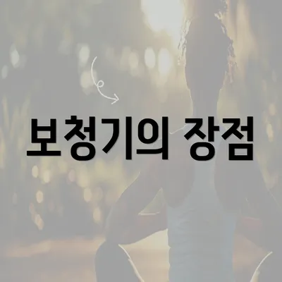 보청기의 장점