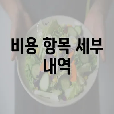 비용 항목 세부 내역