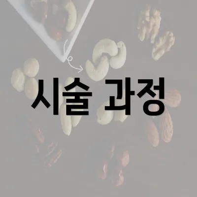 시술 과정