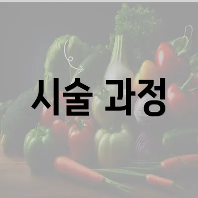 시술 과정