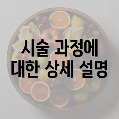 시술 과정에 대한 상세 설명