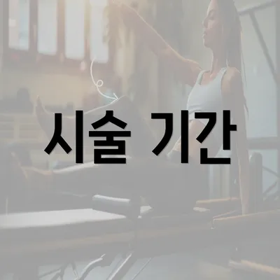 시술 기간