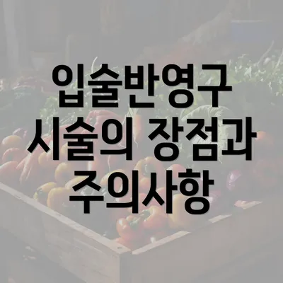 입술반영구 시술의 장점과 주의사항