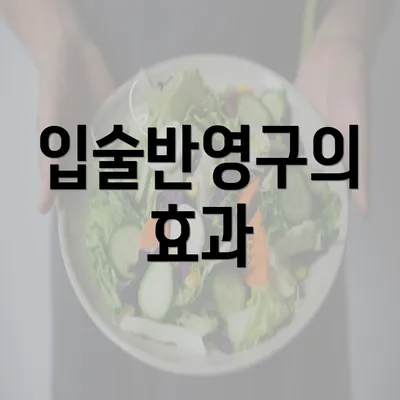 입술반영구의 효과