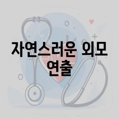 자연스러운 외모 연출