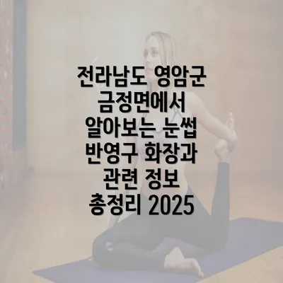 전라남도 영암군 금정면에서 알아보는 눈썹 반영구 화장과 관련 정보 총정리 2025