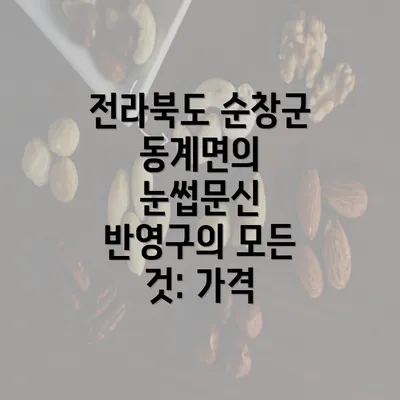 전라북도 순창군 동계면의 눈썹문신 반영구의 모든 것: 가격