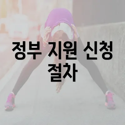 정부 지원 신청 절차