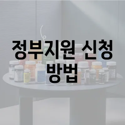 정부지원 신청 방법