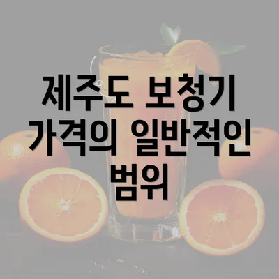 제주도 보청기 가격의 일반적인 범위