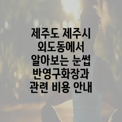 제주도 제주시 외도동에서 알아보는 눈썹 반영구화장과 관련 비용 안내