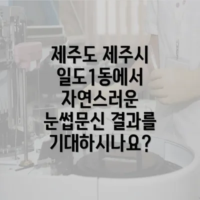 제주도 제주시 일도1동에서 자연스러운 눈썹문신 결과를 기대하시나요?