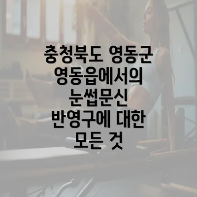 충청북도 영동군 영동읍에서의 눈썹문신 반영구에 대한 모든 것