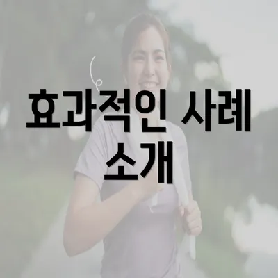 효과적인 사례 소개