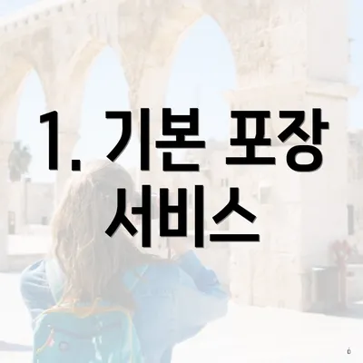 1. 기본 포장 서비스