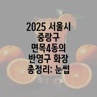 2025 서울시 중랑구 면목4동의 반영구 화장 총정리: 눈썹