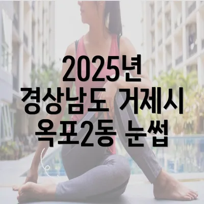 2025년 경상남도 거제시 옥포2동 눈썹