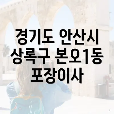 경기도 안산시 상록구 본오1동 포장이사 비교