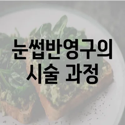 눈썹반영구의 시술 과정