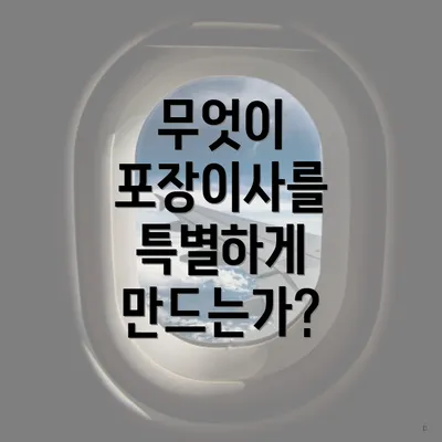 무엇이 포장이사를 특별하게 만드는가?