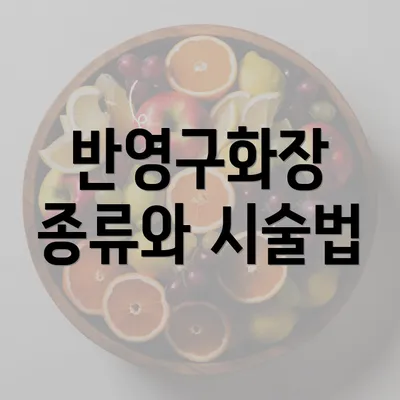 반영구화장 종류와 시술법