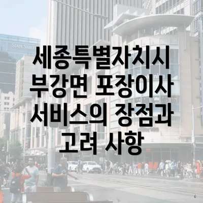 세종특별자치시 부강면 포장이사 서비스의 장점과 고려 사항