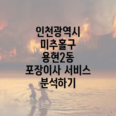 인천광역시 미추홀구 용현2동 포장이사 서비스 분석하기