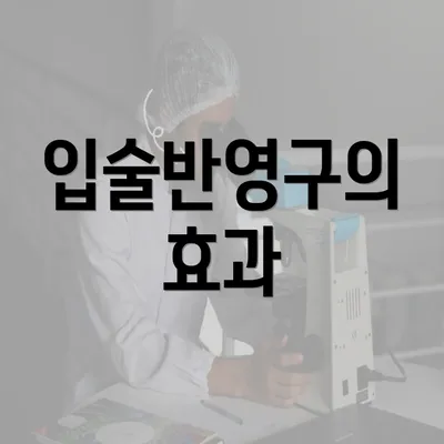 입술반영구의 효과