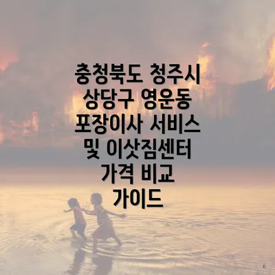 충청북도 청주시 상당구 영운동 포장이사 서비스 및 이삿짐센터 가격 비교 가이드