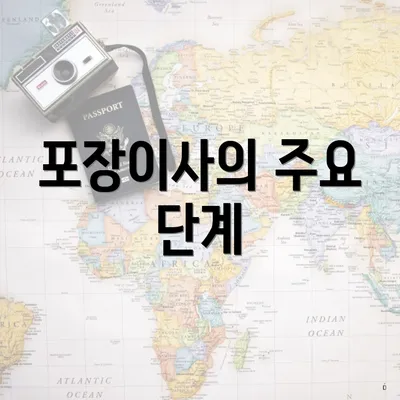 포장이사의 주요 단계