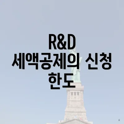 R&D 세액공제의 신청 한도