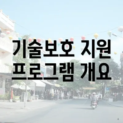 기술보호 지원 프로그램 개요