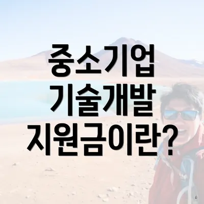 중소기업 기술개발 지원금이란?