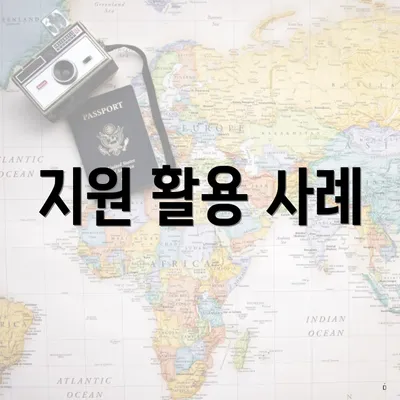 지원 활용 사례