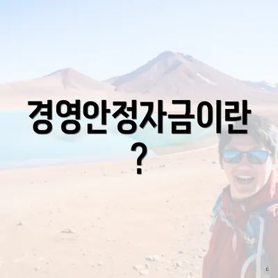 경영안정자금이란?