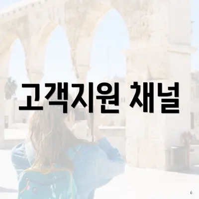 고객지원 채널