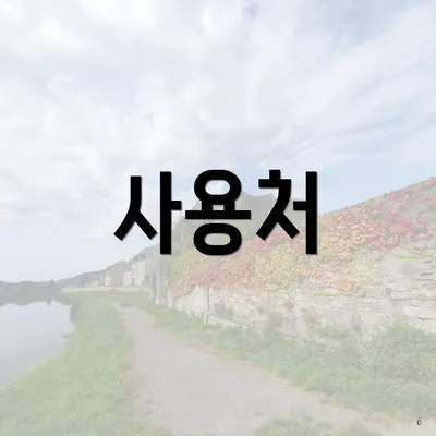 사용처