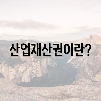 산업재산권이란?