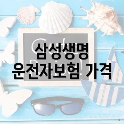 삼성생명 운전자보험 가격