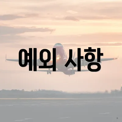 예외 사항