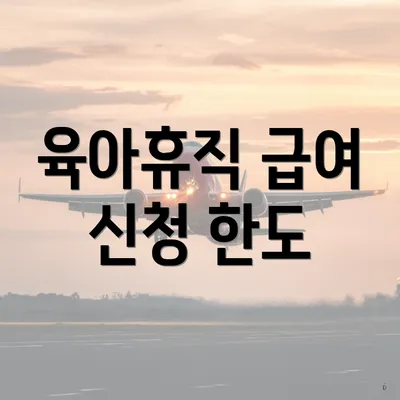 육아휴직 급여 신청 한도