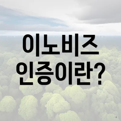 이노비즈 인증이란?