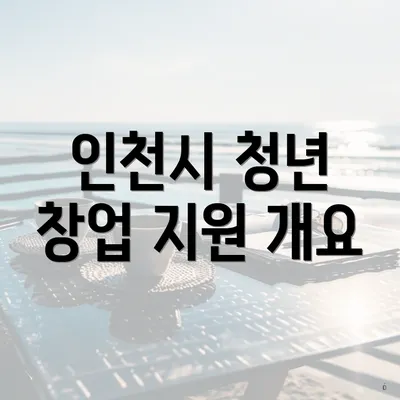 인천시 청년 창업 지원 개요