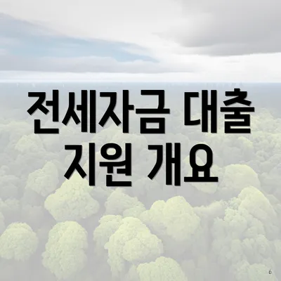 전세자금 대출 지원 개요