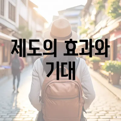 제도의 효과와 기대