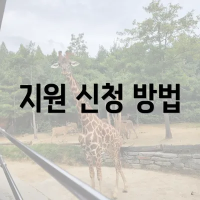 지원 신청 방법